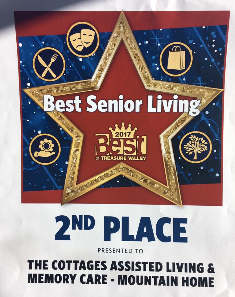 Assisted Living and Memory care 2017 best of treasure valley - 2nd place Mountain Home Cottages
