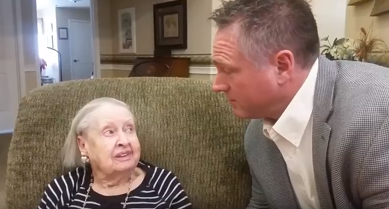 The Cottages Assisted Living and Memory Care CEO interviews resident